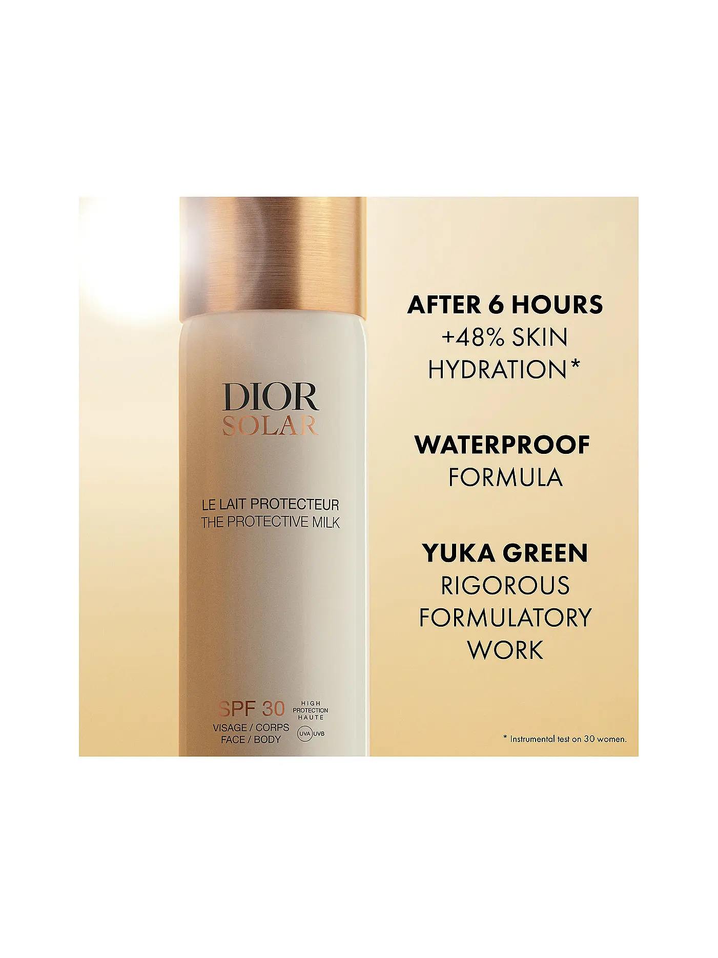 DIOR | Sonnenpflege - Dior Solar Le Lait Protecteur Visage et Corps SPF 30 125ml | 